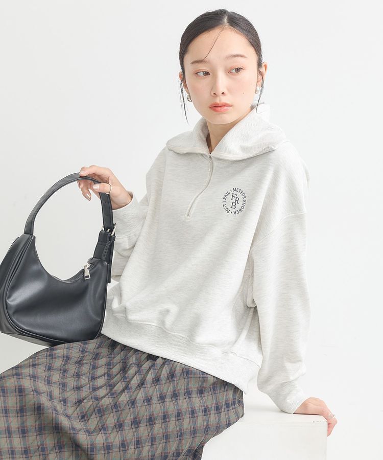 earth music&ecology「ハーフZIPプルオーバー」|スウェット・ジャージ|