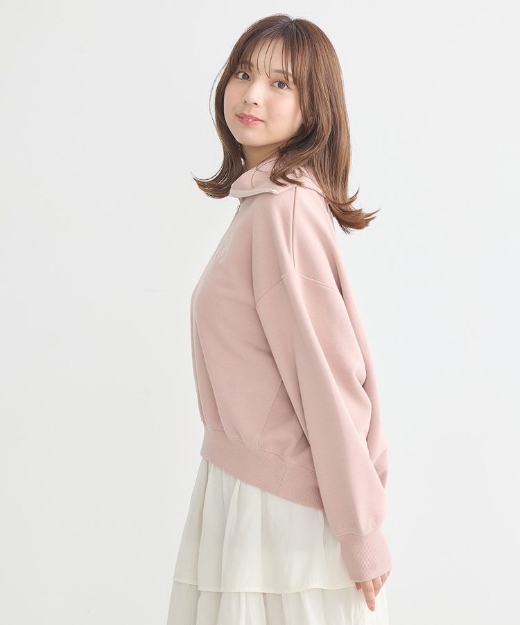 earth music&ecology「ハーフZIPプルオーバー」|スウェット・ジャージ|