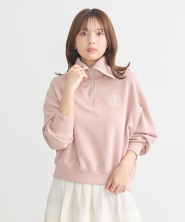 earth music&ecology「ハーフZIPプルオーバー」|スウェット・ジャージ|