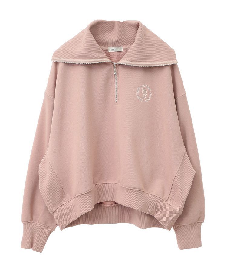 earth music&ecology「ハーフZIPプルオーバー」|スウェット・ジャージ|