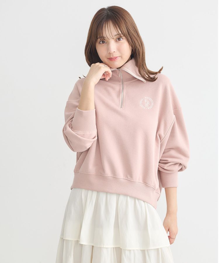 earth music&ecology「ハーフZIPプルオーバー」|スウェット・ジャージ|