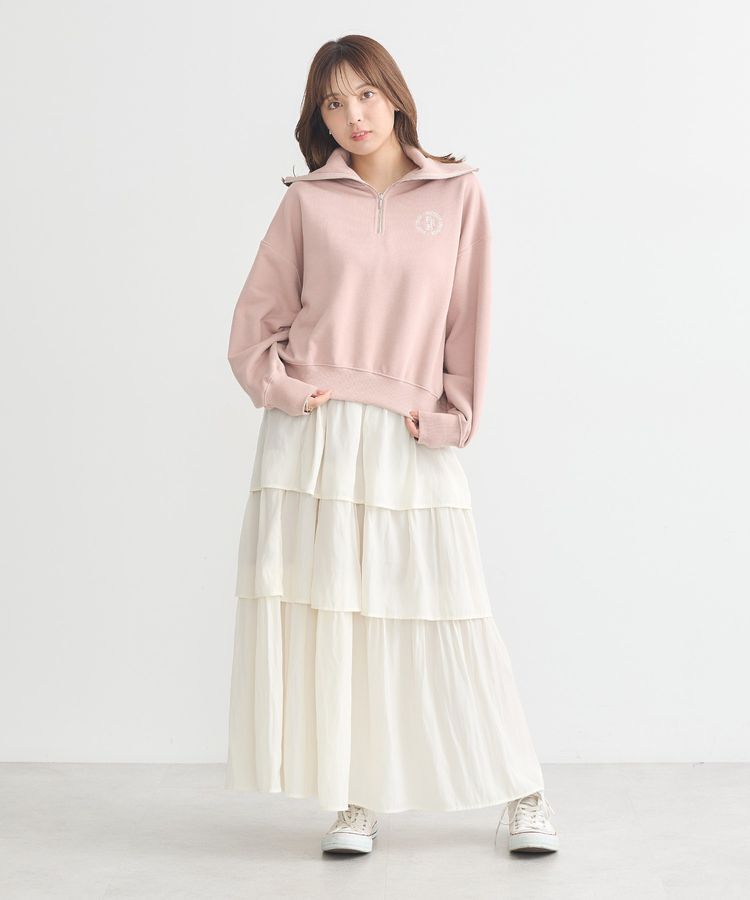 earth music&ecology「ハーフZIPプルオーバー」|スウェット・ジャージ|