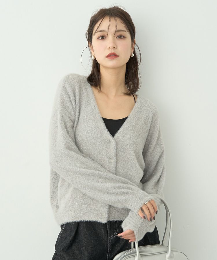 earth music&ecology「ミニラメシャギーカーディガン」|カーディガン|