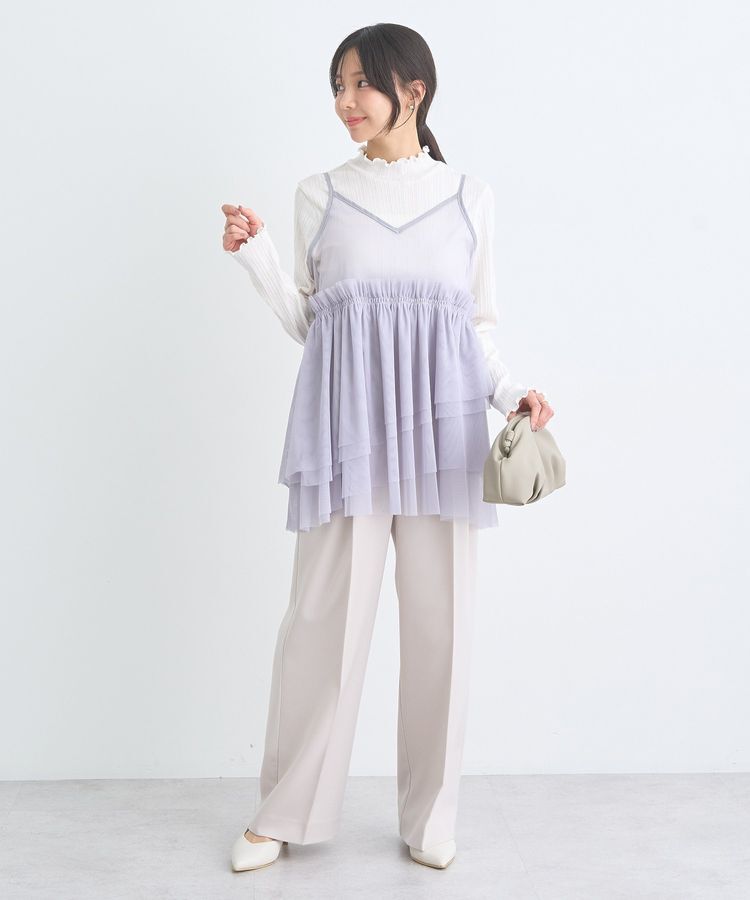 earth music&ecology「ランダムチェーンリブハイネックプルオーバー」|Tシャツ・カットソー|