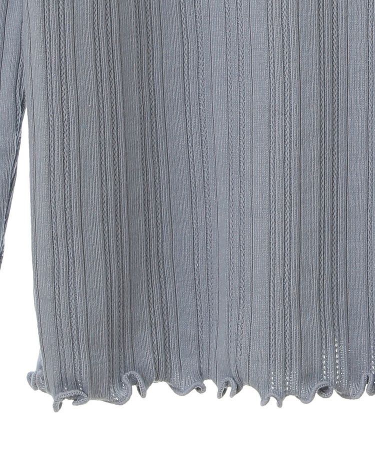 earth music&ecology「ランダムチェーンリブハイネックプルオーバー」|Tシャツ・カットソー|