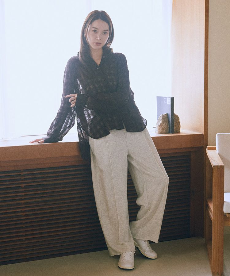 earth music&ecology「シャドーチェックシャツ」|シャツ・ブラウス|