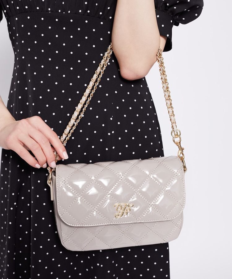 Maison de FLEUR「キルティングエナメルバッグ」|ショルダー・メッセンジャー|