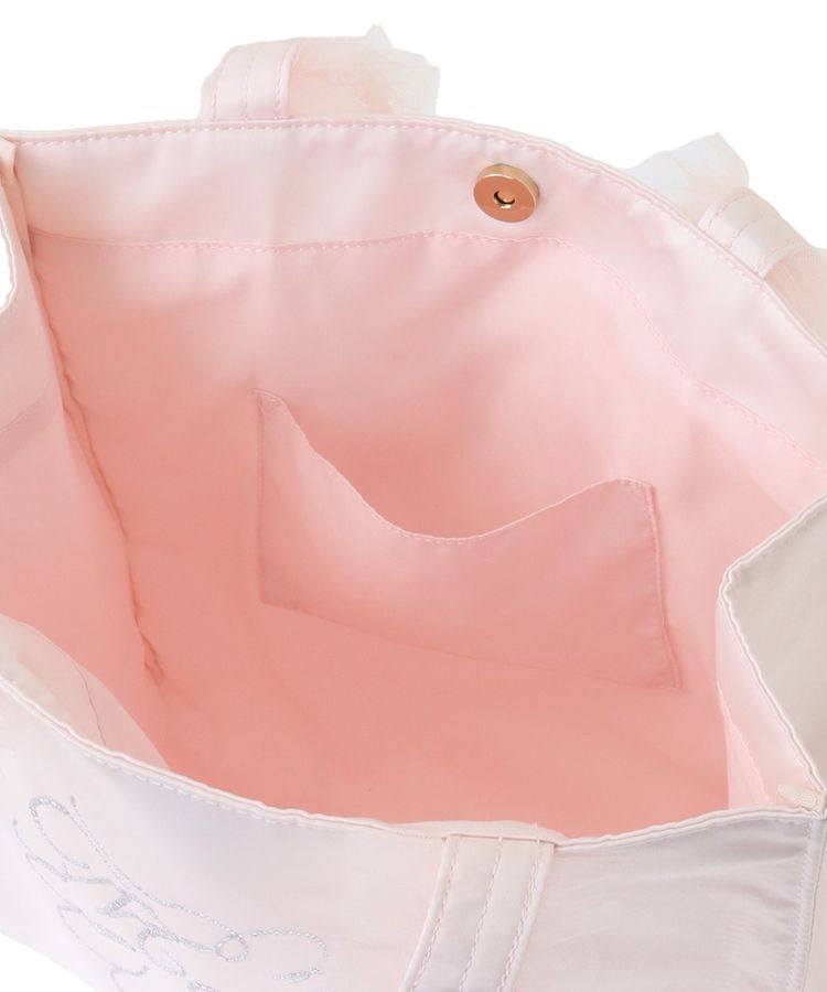 Maison de FLEUR「チュールハンドルラインストーントートバッグ」|トートバッグ|