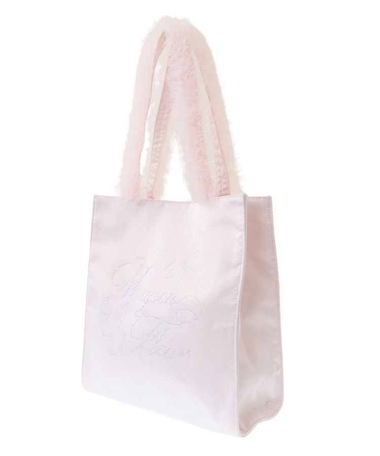 Maison de FLEUR「チュールハンドルラインストーントートバッグ」|トートバッグ|