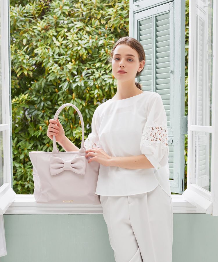 Maison de FLEUR「フロントリボンキャリーオンバッグ」|トートバッグ|