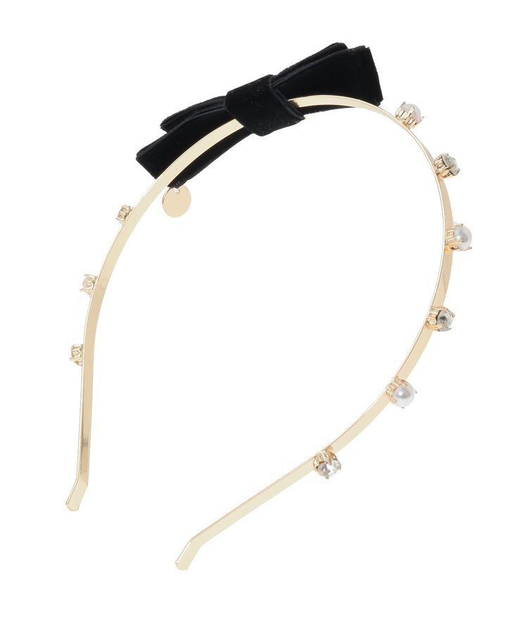 Maison de FLEUR「ベロアビジューカチューシャ」|その他|