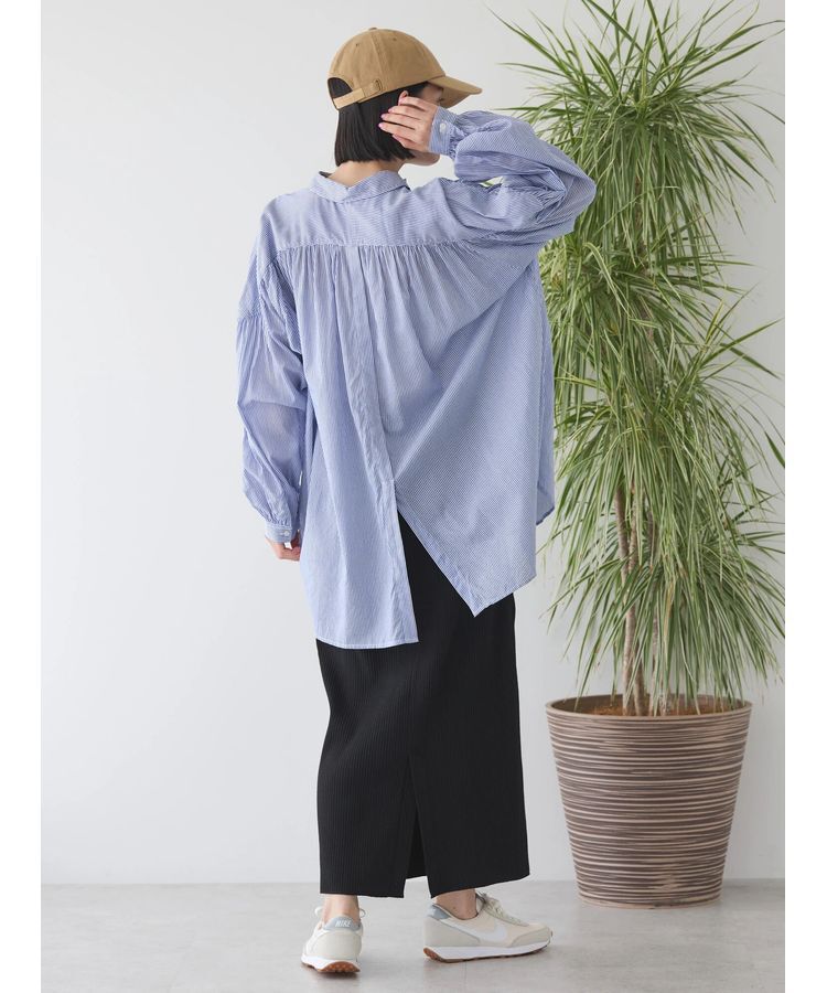 AMERICAN HOLIC「カルゼギャザーシャツチュニック」|シャツ・ブラウス|