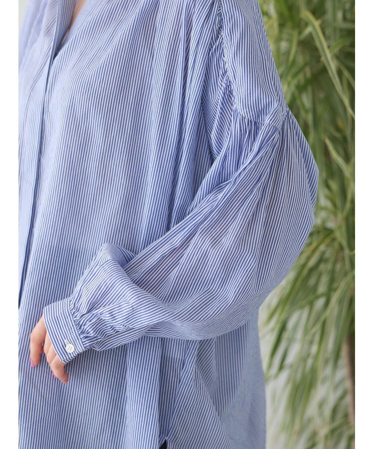 AMERICAN HOLIC「カルゼギャザーシャツチュニック」|シャツ・ブラウス|