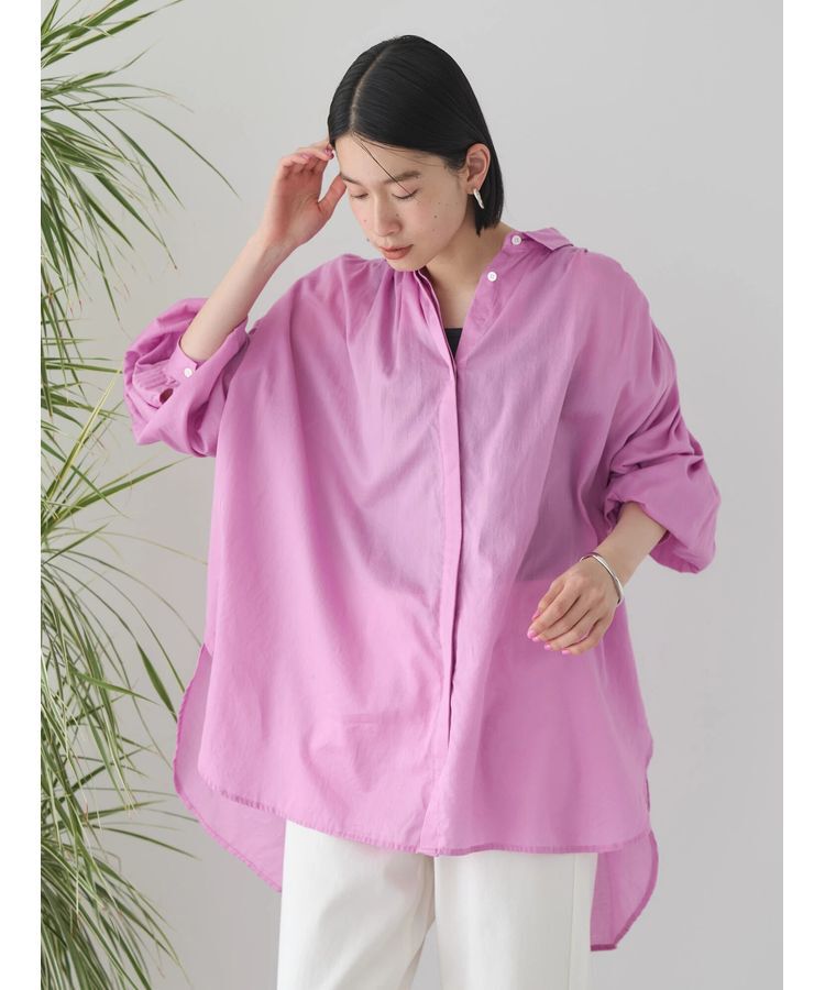 AMERICAN HOLIC「カルゼギャザーシャツチュニック」|シャツ・ブラウス|