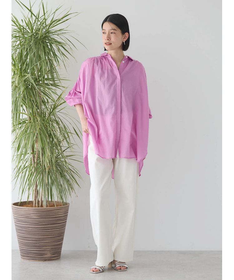 AMERICAN HOLIC「カルゼギャザーシャツチュニック」|シャツ・ブラウス|