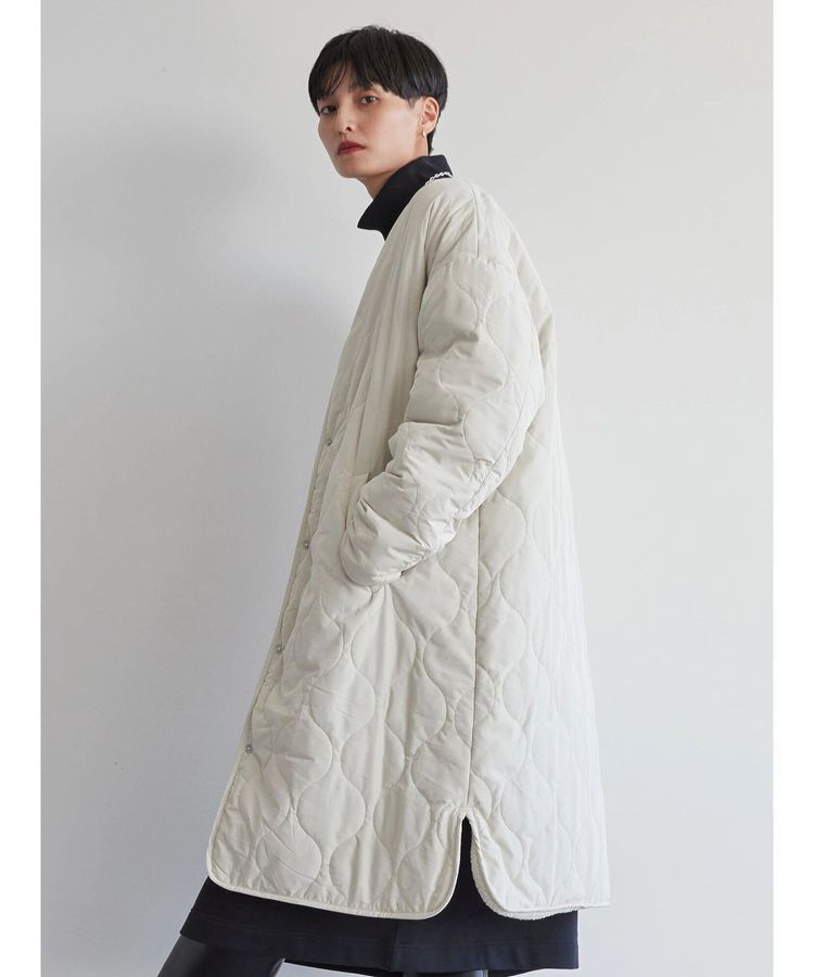 AMERICAN HOLIC「【WEB限定】あったかリバーシブルキルティングコート」|ノーカラーコート|