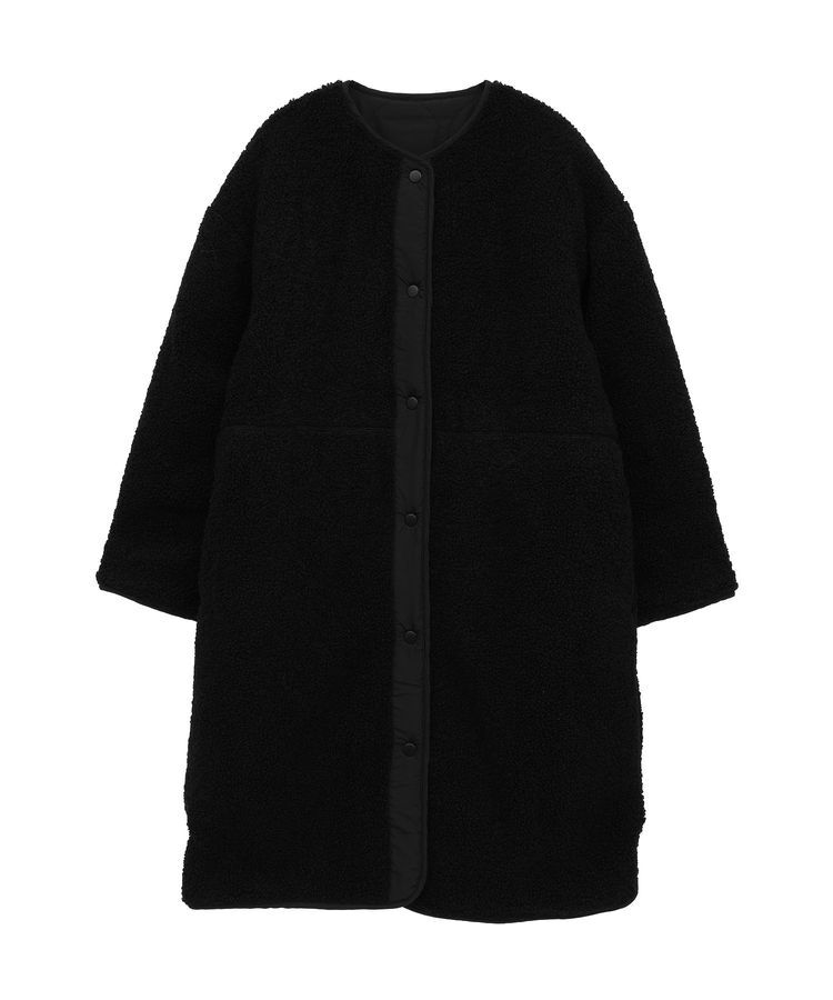 AMERICAN HOLIC「【WEB限定】あったかリバーシブルキルティングコート」|ノーカラーコート|