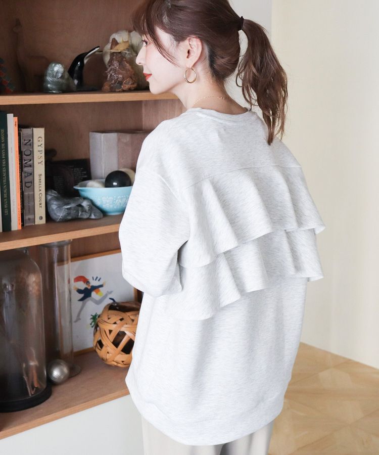 AMERICAN HOLIC「【WEB限定】バックフリルポンチプルオーバー」|スウェット・ジャージ|Oatmeal