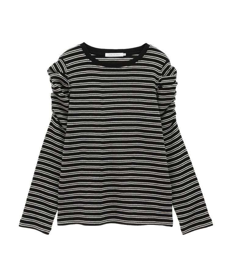 AMERICAN HOLIC「ショルダーギャザーワッフルプルオーバー」|Tシャツ・カットソー|