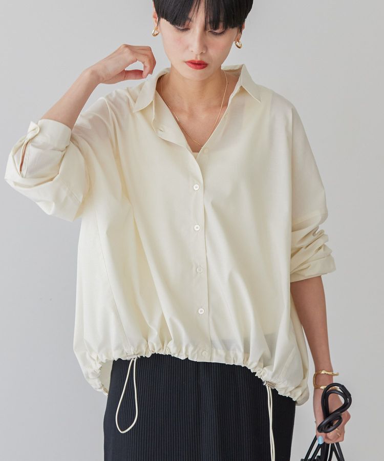 AMERICAN HOLIC「イージーケアドローコードシャツ」|シャツ・ブラウス|Ivory