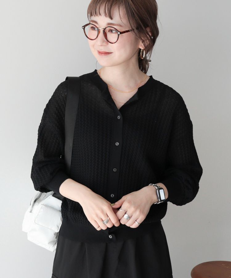 AMERICAN HOLIC「柄編みニットカーディガン」|カーディガン|