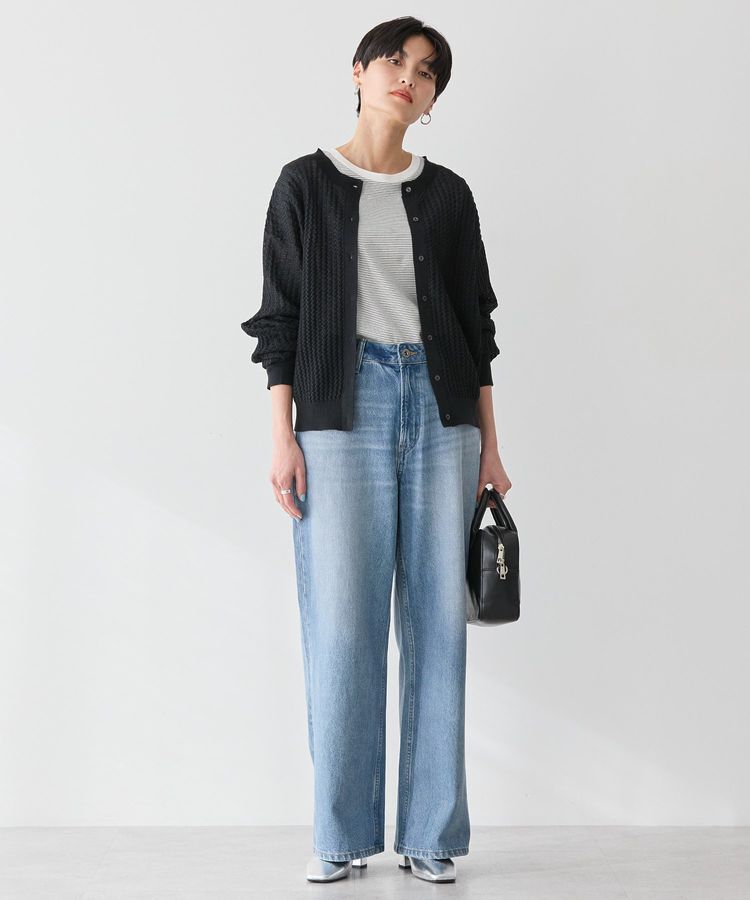 AMERICAN HOLIC「柄編みニットカーディガン」|カーディガン|