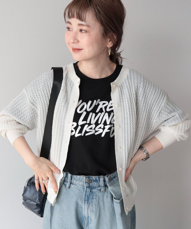 AMERICAN HOLIC「柄編みニットカーディガン」|カーディガン|