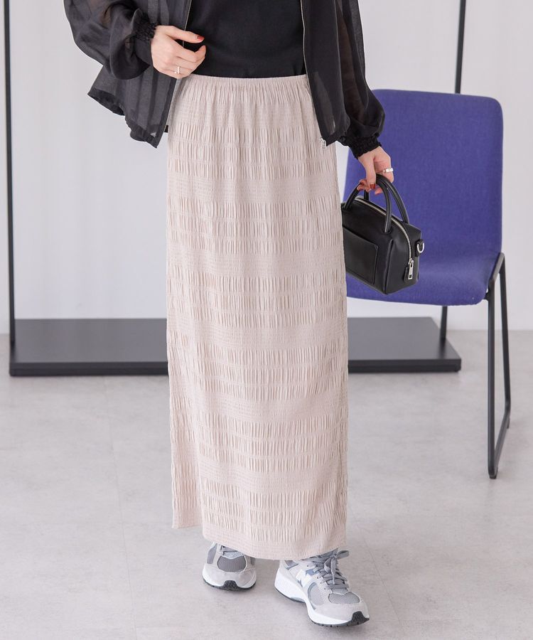 AMERICAN HOLIC「シャーリングタイトスカート」|タイト|