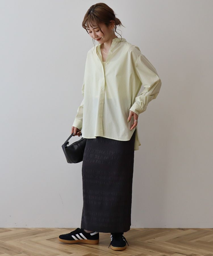 AMERICAN HOLIC「シャーリングタイトスカート」|タイト|