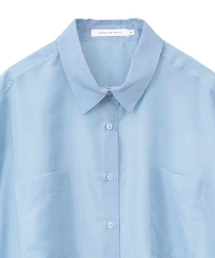 AMERICAN HOLIC「Wポケットシアー半袖シャツ」|シャツ・ブラウス|