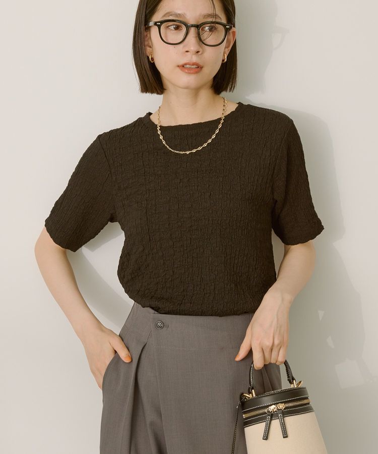 AMERICAN HOLIC「ぽこぽこ半袖Tシャツ」|Tシャツ・カットソー|Black