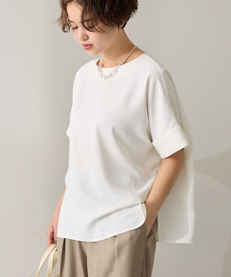 AMERICAN HOLIC「イージーケア+接触冷感バックタック半袖プルオーバー」|Tシャツ・カットソー|