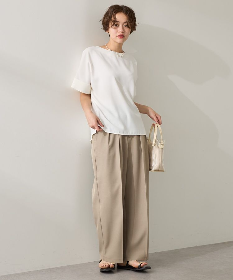 AMERICAN HOLIC「イージーケア+接触冷感バックタック半袖プルオーバー」|Tシャツ・カットソー|