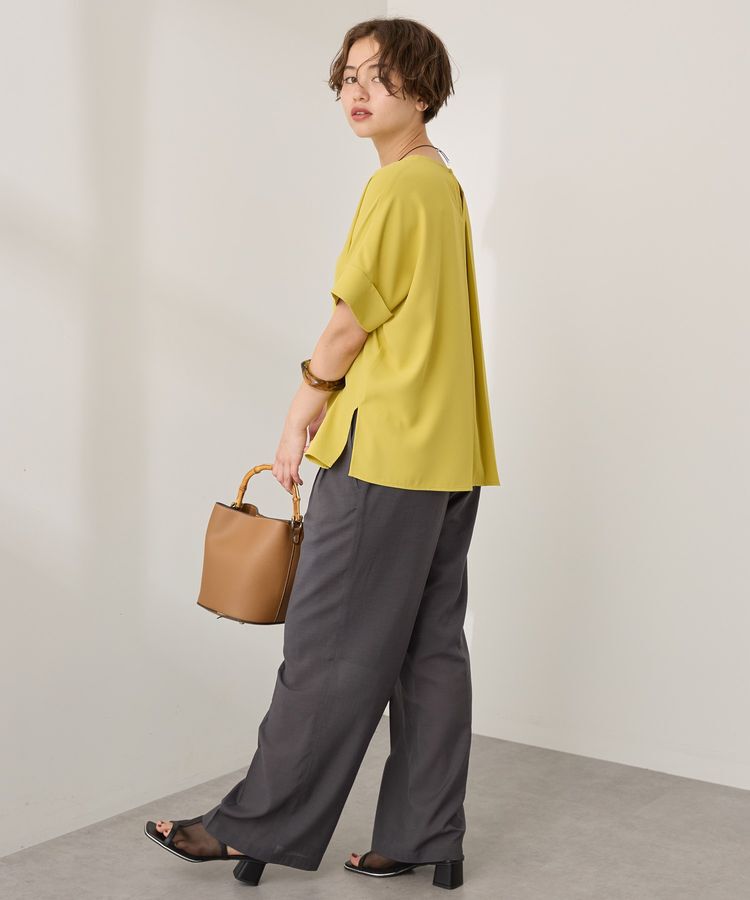 AMERICAN HOLIC「イージーケア+接触冷感バックタック半袖プルオーバー」|Tシャツ・カットソー|