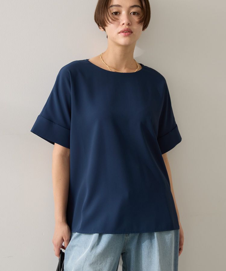 AMERICAN HOLIC「イージーケア+接触冷感バックタック半袖プルオーバー」|Tシャツ・カットソー|