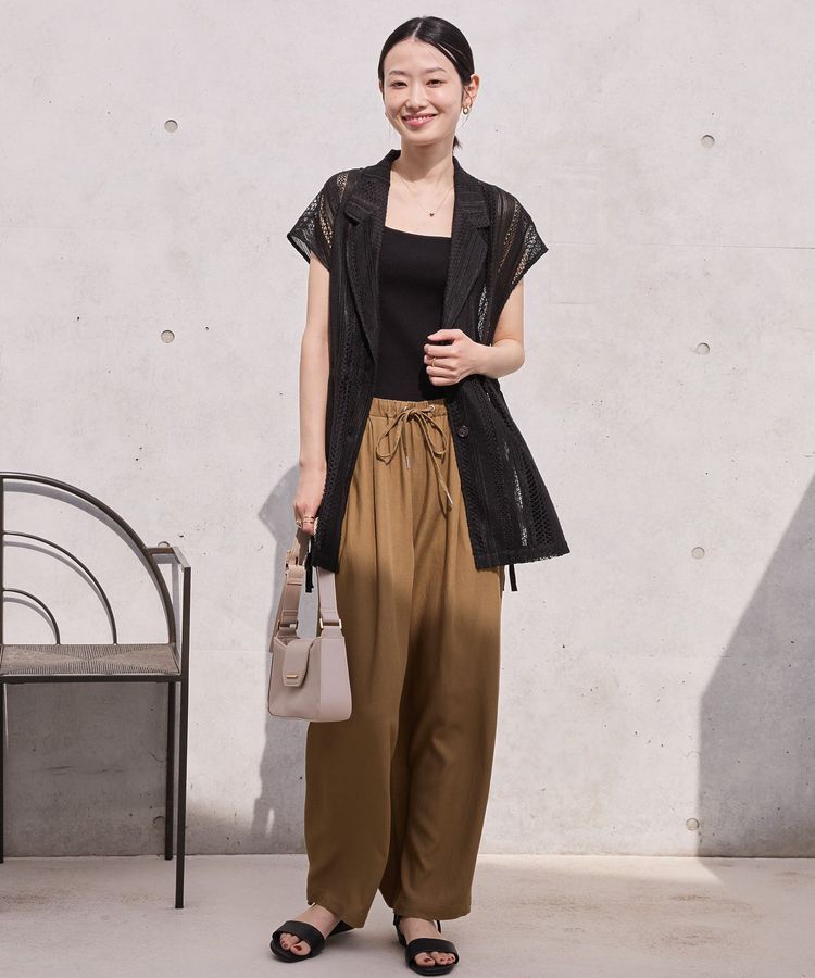 AMERICAN HOLIC「幾何学レースウエストドロストジャケット」|その他|