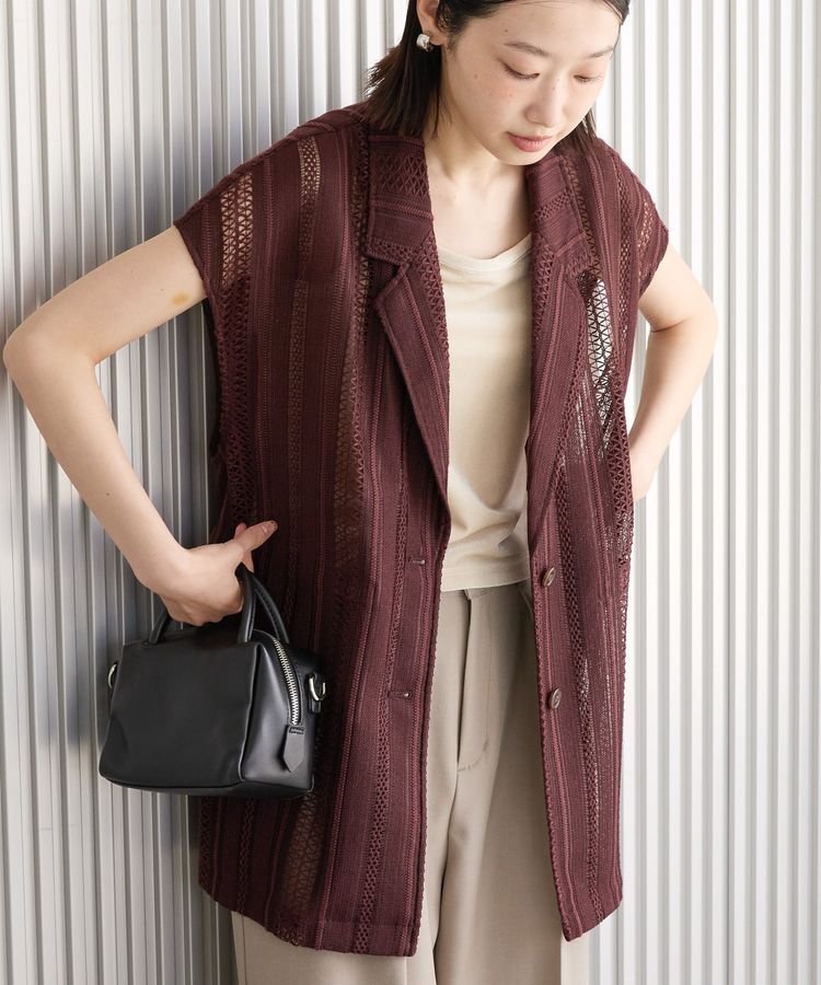 AMERICAN HOLIC「幾何学レースウエストドロストジャケット」|その他|