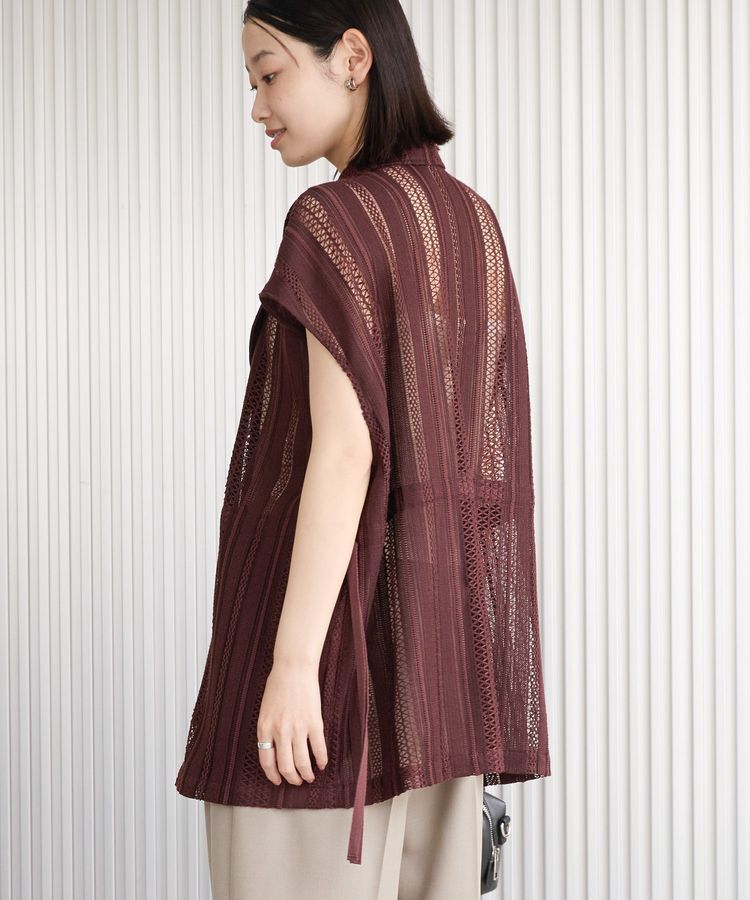 AMERICAN HOLIC「幾何学レースウエストドロストジャケット」|その他|