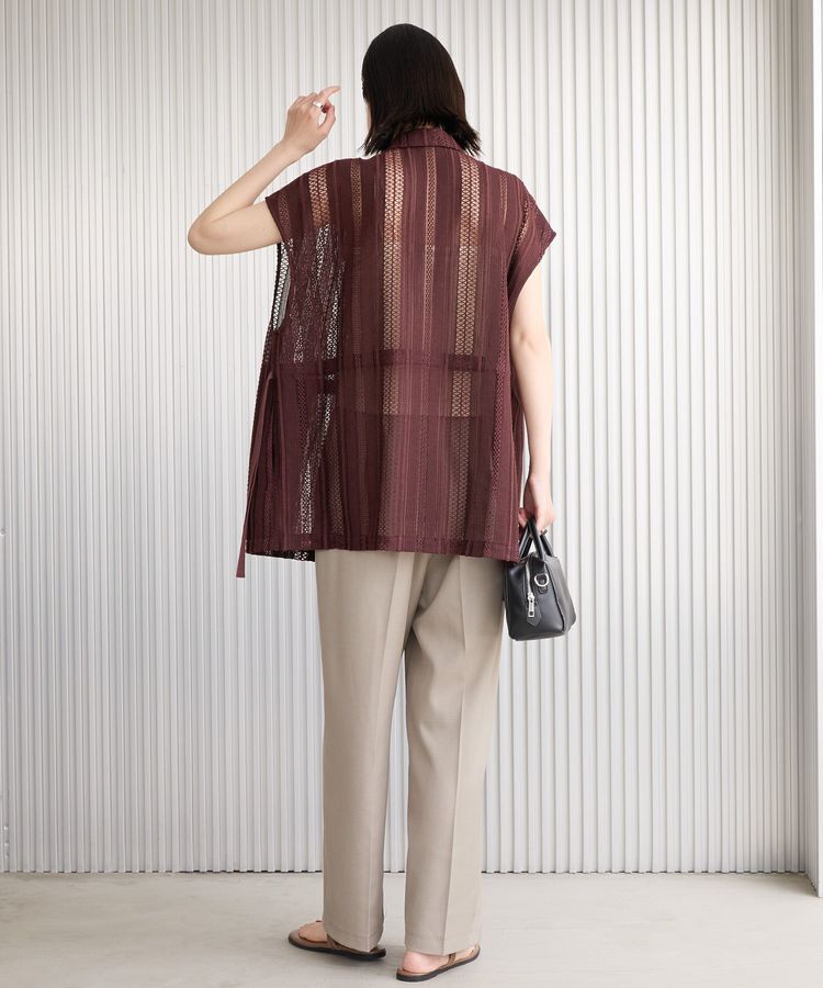 AMERICAN HOLIC「幾何学レースウエストドロストジャケット」|その他|