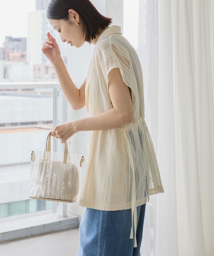 AMERICAN HOLIC「幾何学レースウエストドロストジャケット」|その他|