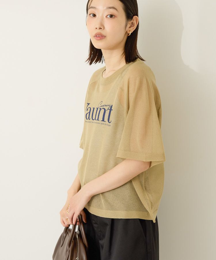 AMERICAN HOLIC「プリントロゴシアーニットプルオーバー」|ニット・セーター|