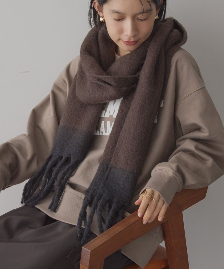 AMERICAN HOLIC「バイカラーシャギーマフラー」|マフラー|