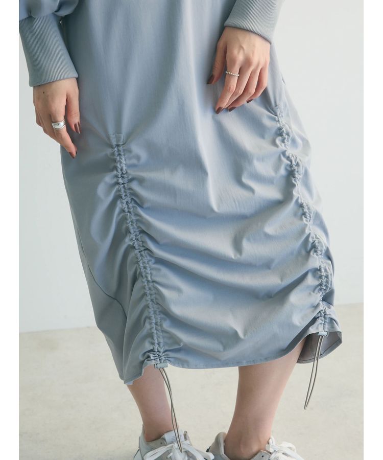 armonia「armonia.異素材シャーリングワンピース」|ワンピース|