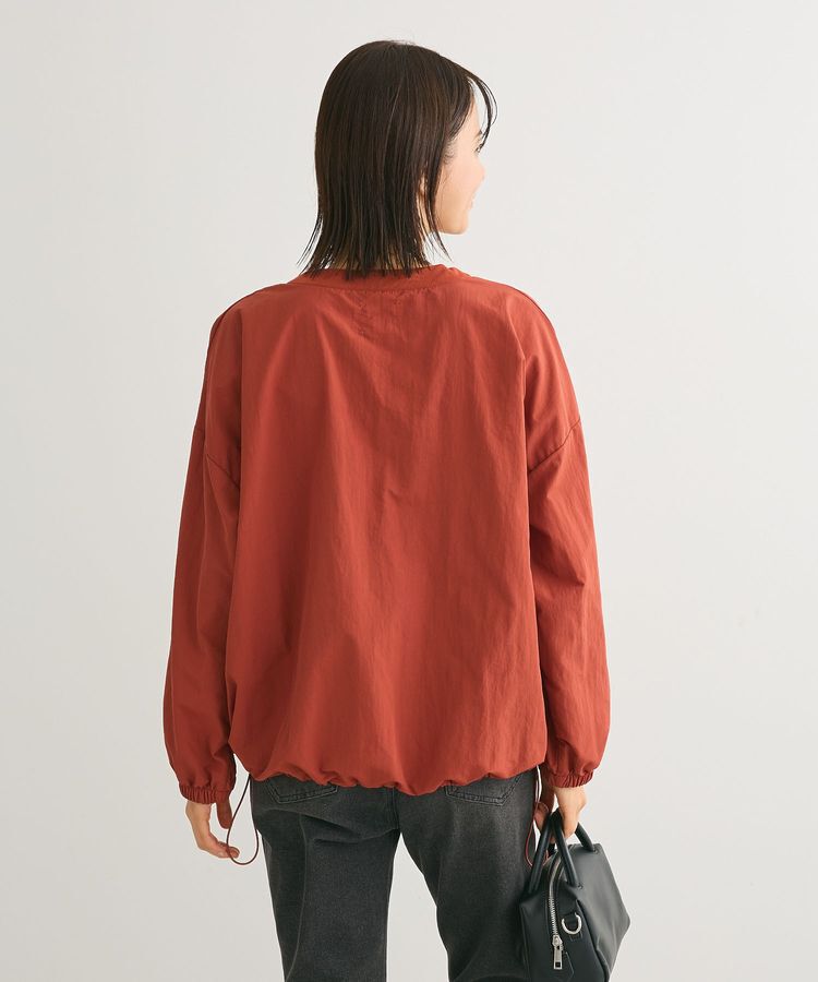 armonia「ナイロンロゴVネックプルオーバー」|チュニック|