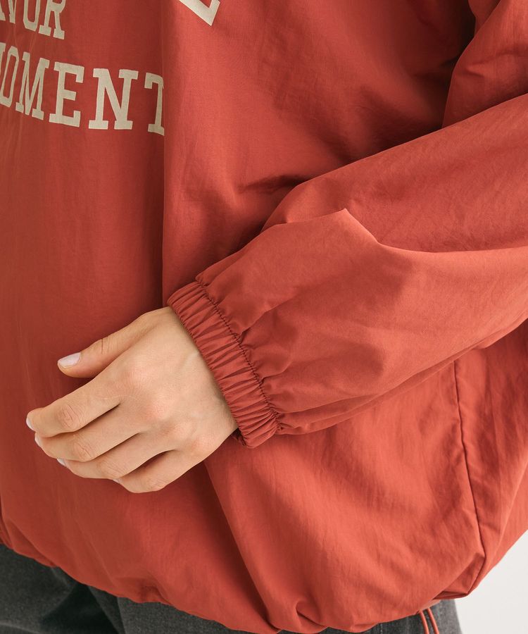 armonia「ナイロンロゴVネックプルオーバー」|チュニック|