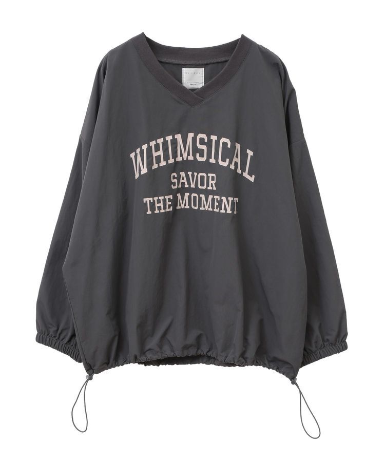 armonia「ナイロンロゴVネックプルオーバー」|チュニック|