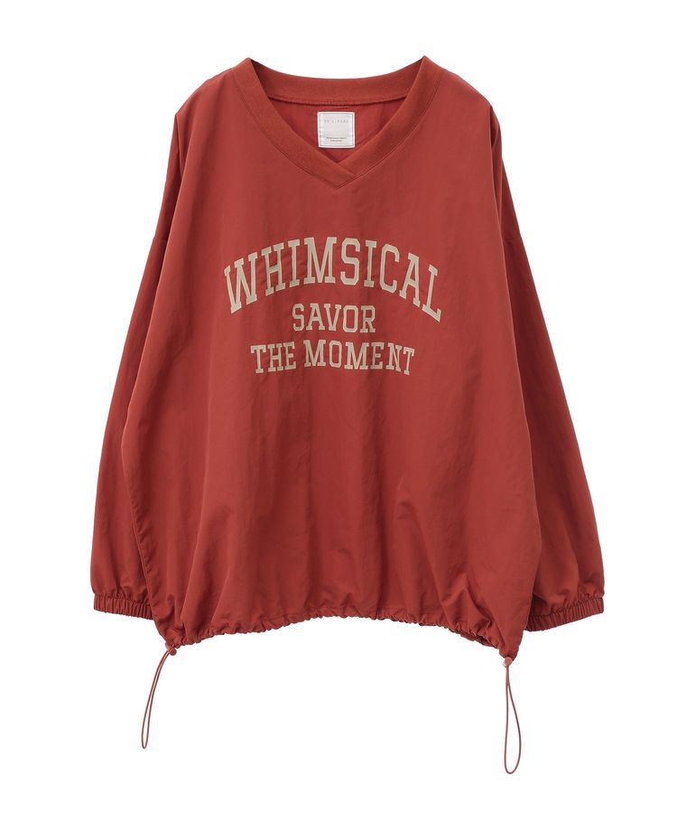 armonia「ナイロンロゴVネックプルオーバー」|チュニック|