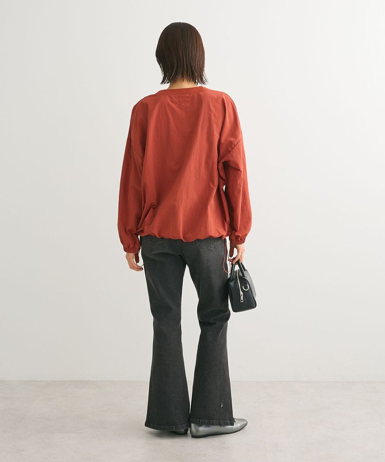 armonia「ナイロンロゴVネックプルオーバー」|チュニック|