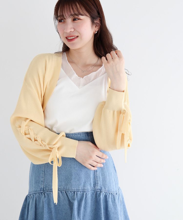 Green Parks「dazzlin ニットボレロ」|カーディガン|