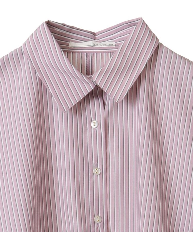 Green Parks「・ELENCARE DUE ストライプシャツチュニック」|シャツ・ブラウス|